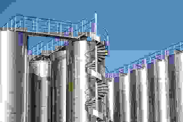 Silver Wine Silos